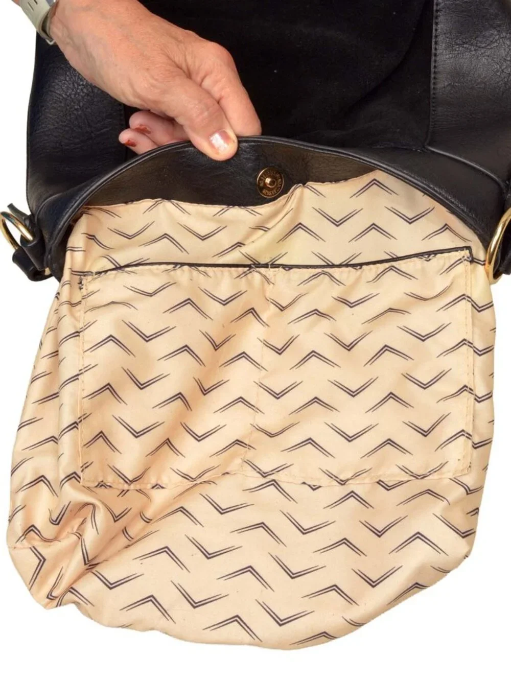Moda Luxe Natasha Hobo Vegan Leather Black